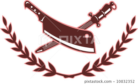 butcher's knife and blade sharpener 10832352