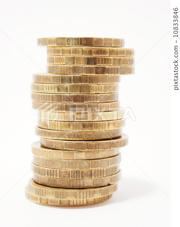 coins on white background 10833846
