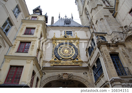 Astronomic clock at Rue du Gros-Horloge (1389). Rouen, France Astronomic clock at Rue du Gros-Horloge (1389). Rouen, France 10834151