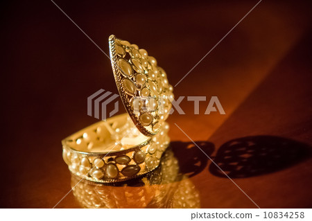 casket for wedding rings. Beautiful background 10834258