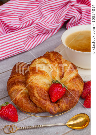 breakfast with croissants breakfast with croissants 10834814