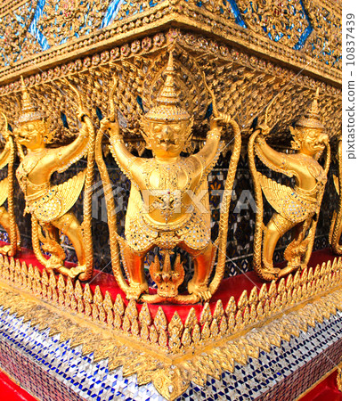 The Garuda at the Emerald Buddha Temple in Bangkok, Thailand. 10837439