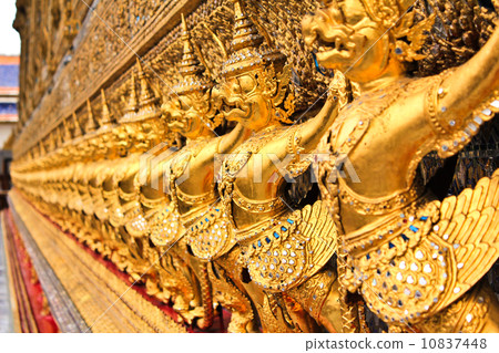 The Garuda at the Emerald Buddha Temple in Bangkok, Thailand. 10837448