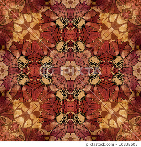 art nouveau geometric ornamental vintage pattern in beige, red, art nouveau geometric ornamental vintage pattern in beige, red, 10838605