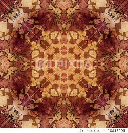 art nouveau geometric ornamental vintage pattern in beige, red, art nouveau geometric ornamental vintage pattern in beige, red, 10838606