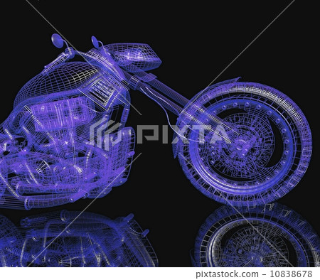 3d sport bike 10838678