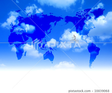 Bicycling the world's blue sky 10839068