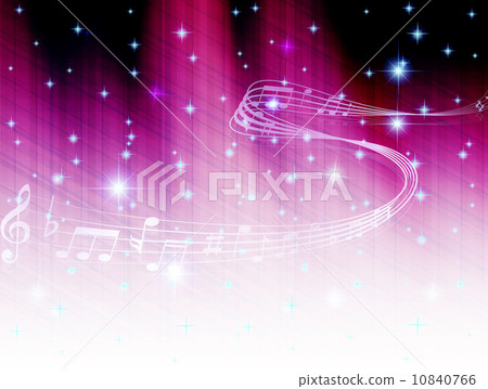 Musical notation score background - Stock Illustration [10840766] - PIXTA