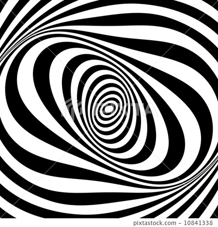 Whirl movement illusion. Op art design. . 10841338