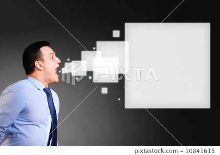 businessman is screaming businessman is screaming 10841618