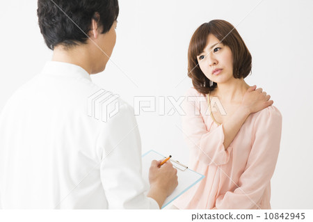 醫療圖像男性和白色的小姐 醫療圖像男性和白色的小姐 10842945