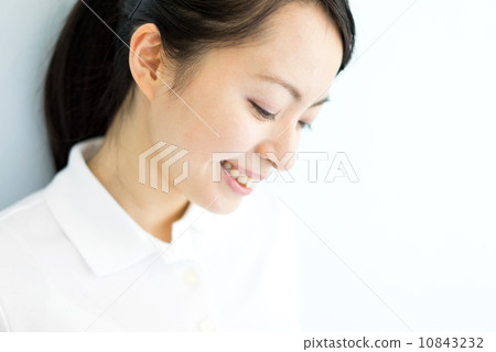 A woman with a smile A woman with a smile 10843232