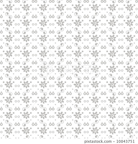 seamless dots and floral pattern seamless dots and floral pattern 10843751