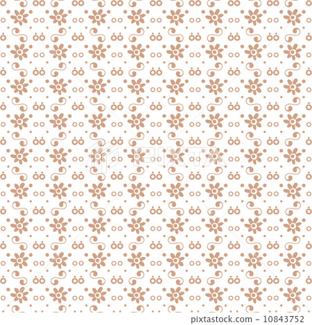seamless dots and floral pattern 10843752