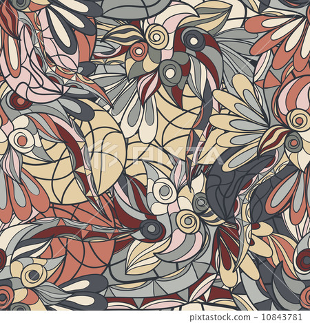 Seamless abstract hand-drawn texture 10843781