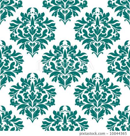 Green floral seamless pattern 10844365