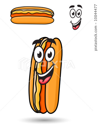 Hotdog with a happy goofy smile 10844477