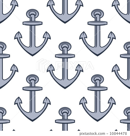 Seamless background pattern of ships anchors Seamless background pattern of ships anchors 10844478