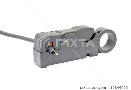 Gray Wire Stripper. Isolated on White Background Gray Wire Stripper. Isolated on White Background 10844493