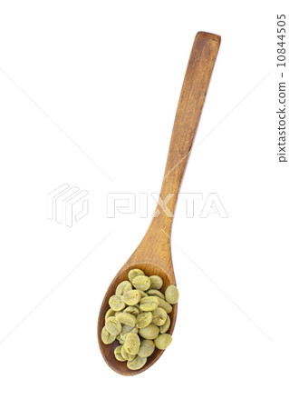 Green Coffee isolated on White Background Green Coffee isolated on White Background 10844505