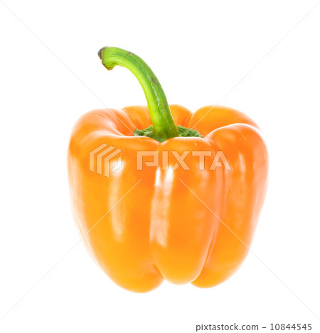 Colored Fresh Sweet Pepper Isolated on White Background 10844545