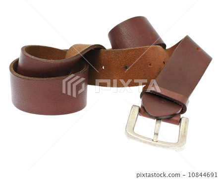 Leather Belt Isolated on White Background 10844691