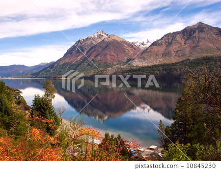 Autumn Colors in Lake Gutierrez, near Bariloche, Patagonia, Arge Autumn Colors in Lake Gutierrez, near Bariloche, Patagonia, Arge 10845230