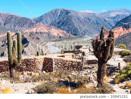 Colourful valley of Quebrada de Humahuaca, central Andean Altipl Colourful valley of Quebrada de Humahuaca, central Andean Altipl 10845281