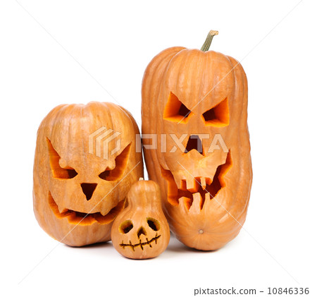 Family of pumpkins halloween Jack O'Lantern. Family of pumpkins halloween Jack O'Lantern. 10846336