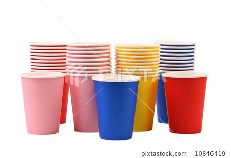 Colorful paper coffee cup. Colorful paper coffee cup. 10846419