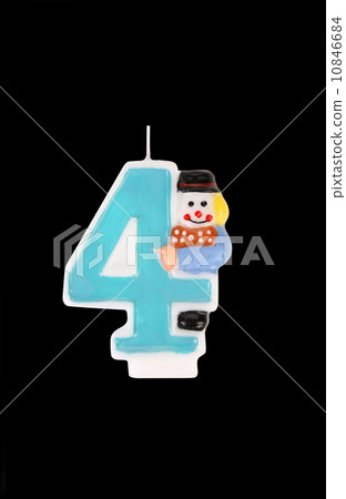 Candle in the form of four figures. 10846684