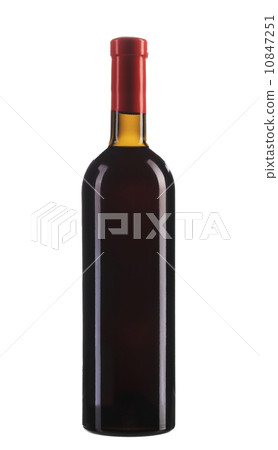 Full red wine bottle. Full red wine bottle. 10847251