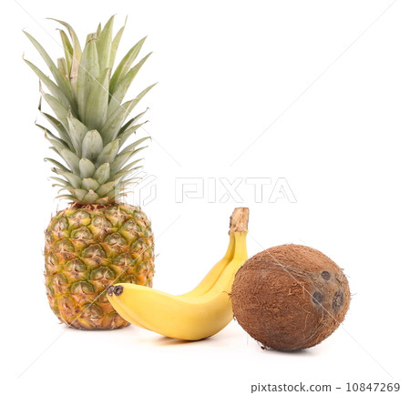 Pineapple, coconut and banana. Pineapple, coconut and banana. 10847269