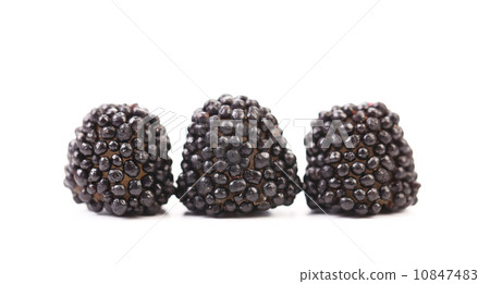 Three black jujube colored balls 10847483