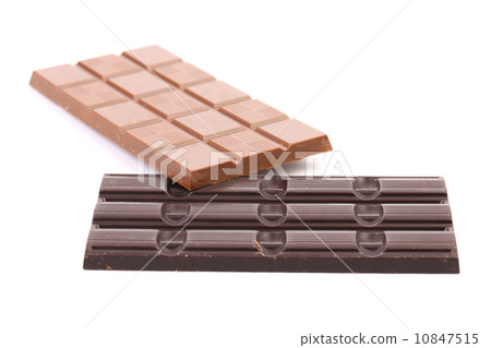 Milk and dark chocolate bars. 10847515