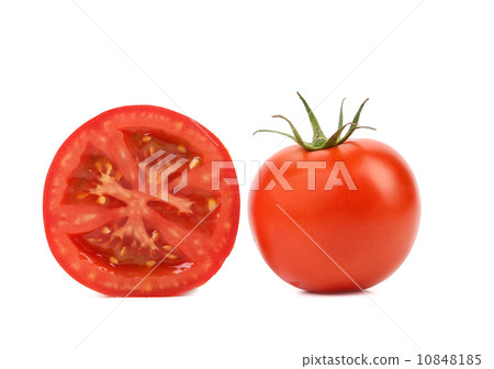 Fresh tomato and half. Fresh tomato and half. 10848185