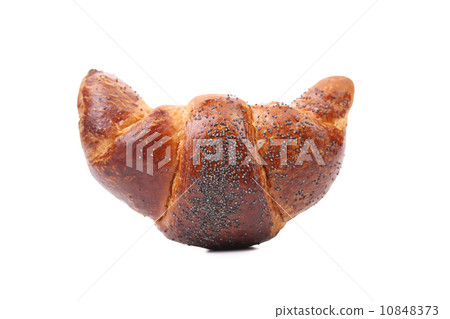 Appetizing croissant with poppy. Appetizing croissant with poppy. 10848373