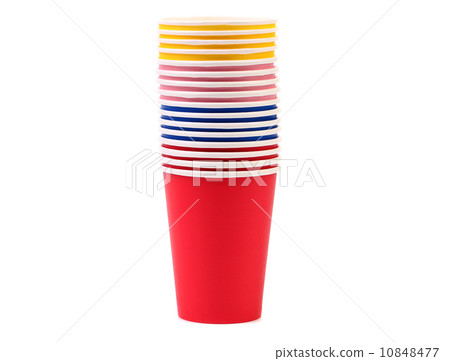 Colorful paper coffee cup. 10848477