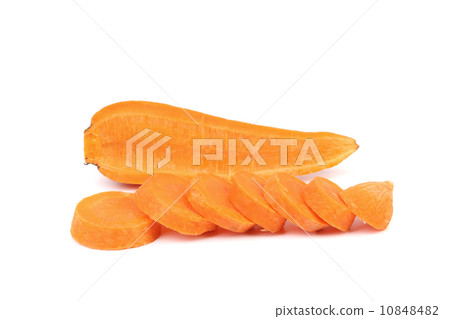 Cross section and slices of Fresh Carrot. Cross section and slices of Fresh Carrot. 10848482