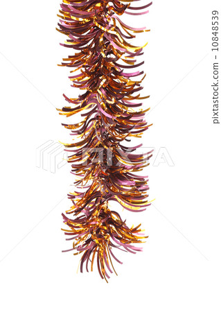 Christmas golden tinsel. Christmas golden tinsel. 10848539
