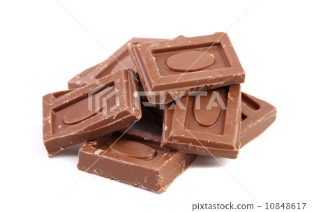 Tasty morsel of milk chocolate. Tasty morsel of milk chocolate. 10848617