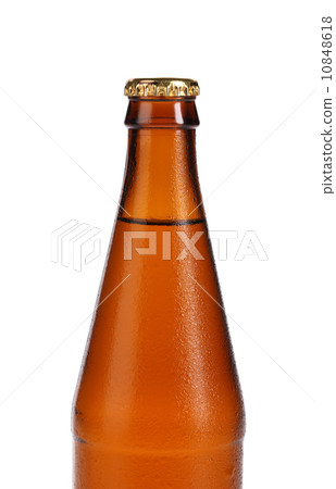 Bottle of beer isolated on white 10848618
