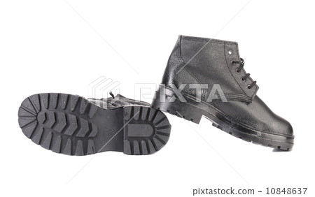 Black man's boots. 10848637