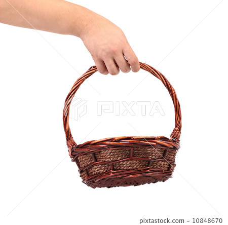 Hand hold vintage weave wicker basket Hand hold vintage weave wicker basket 10848670