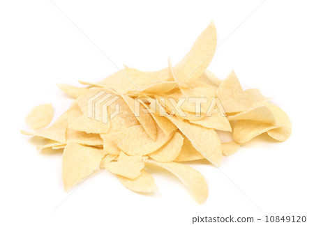 Bunch of potato chips. Bunch of potato chips. 10849120