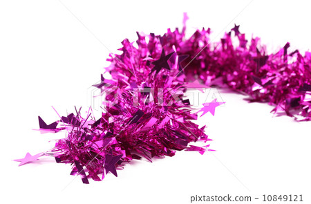 Tinsel. Christmas decoration. Tinsel. Christmas decoration. 10849121