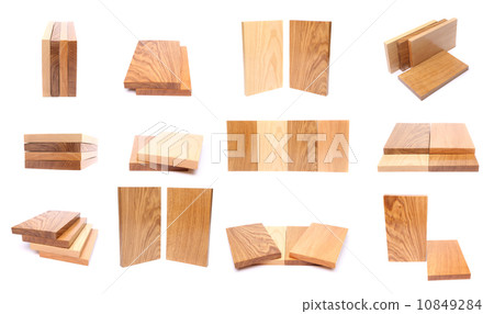 Collage of wooden planks. 10849284