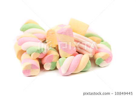 Different colorful marshmallow. 10849445