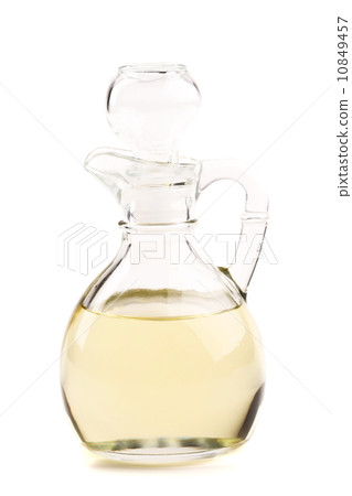 olive oil carafe closed on a white background olive oil carafe closed on a white background 10849457