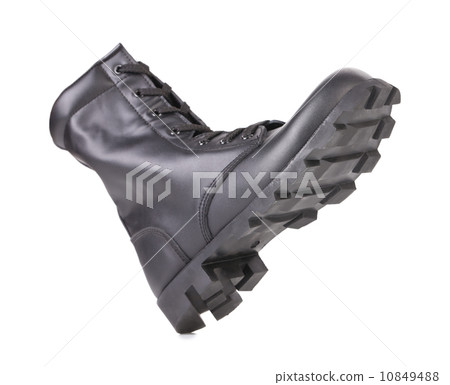 Rough boot on a high thick sole. Rough boot on a high thick sole. 10849488